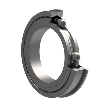 Miniature flanged ball bearing stainless steel closure on both sides